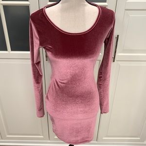 Missguided stretch velour dress